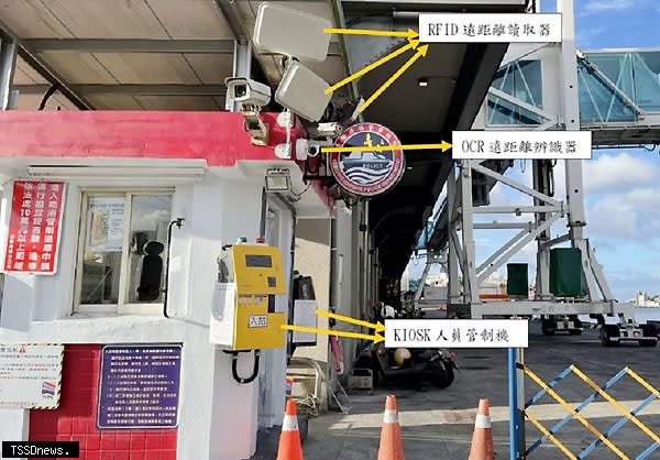 基港分公司已完成基隆港、臺北港及蘇澳港等三港自動化門哨系統E化車道建置，並從今七月四日起正式啟用，以落實商港管制區邊境管理。（圖：基港分公司提供）