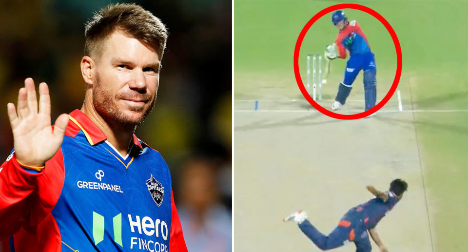 David Warner was dropped and Jake Fraser-McGurk was out for a duck in Delhi Capitals' must-win final game of the IPL regular season. Pic: AAP/IPL
