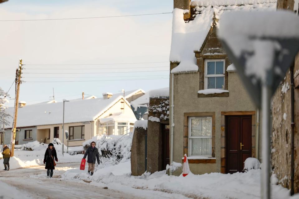 A yellow weather warning is in place (Getty Images)