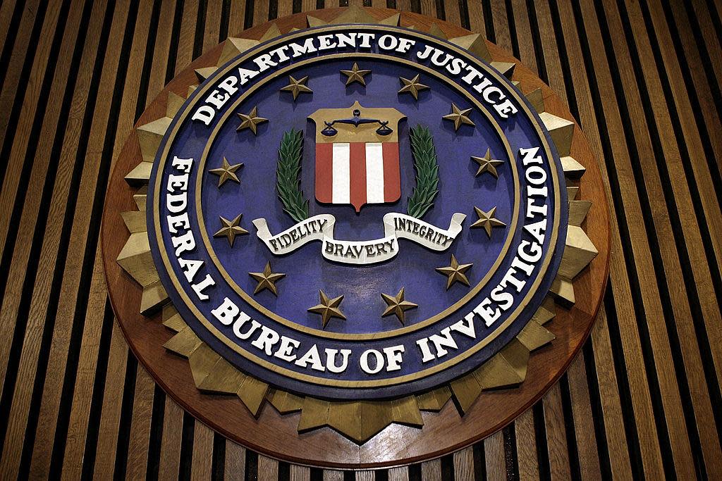 The seal of the FBI in the Flag Room at the bureau's headquarters: Chip Somodevilla/Getty Images