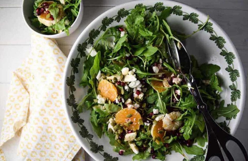 Arugula, Orange and Pomegranate Salad