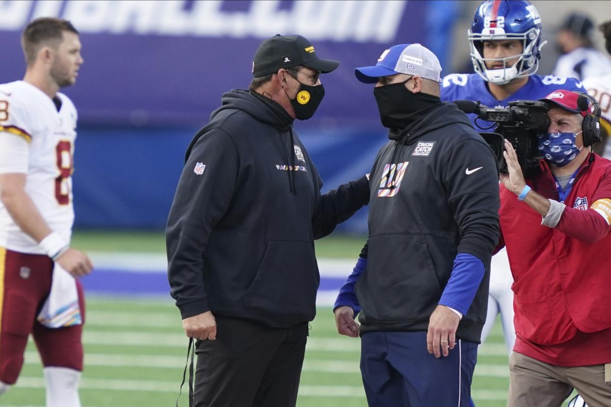 Washington Football Team loses to New York Giants 20-19