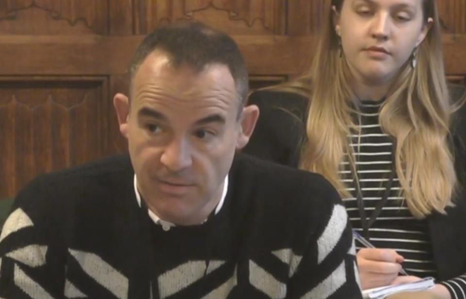 Martin Lewis gives evidence to the Commons education committee (Parliament TV)