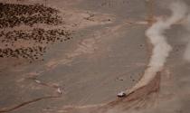 Dakar Rally - 2017 Paraguay-Bolivia-Argentina Dakar rally - 39th Dakar Edition - Fifth stage from Tupiza to Oruro, Bolivia 06/01/17. Cyril Despres of France drives his Peugeot with his copilot David Costera. REUTERS/Ricardo Moraes