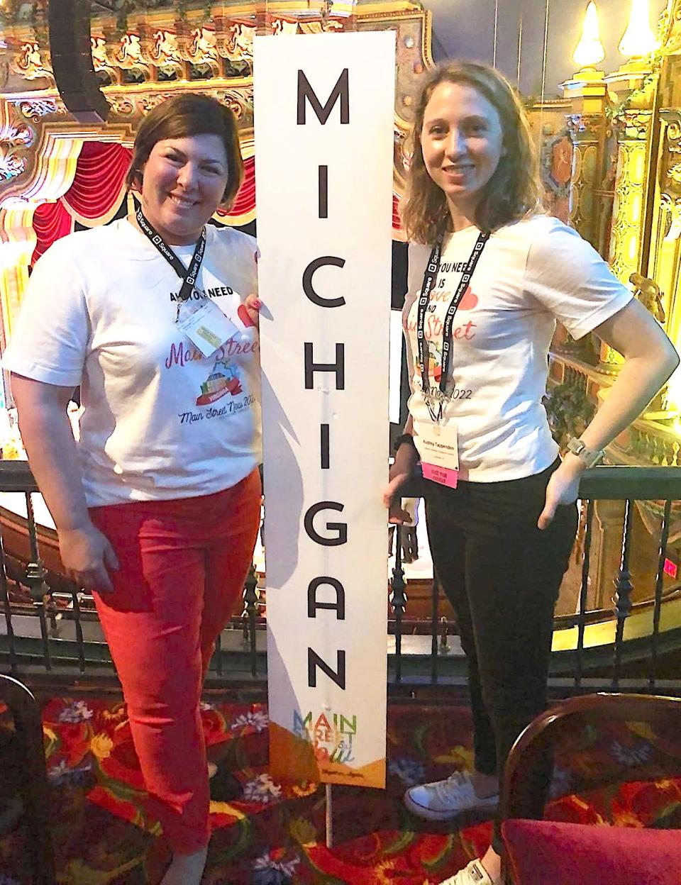 Courtney Dirschell and Audrey Tappenden of the Coldwater Main Street board recently attended a Main Street NOW conference in Richmond, Va.