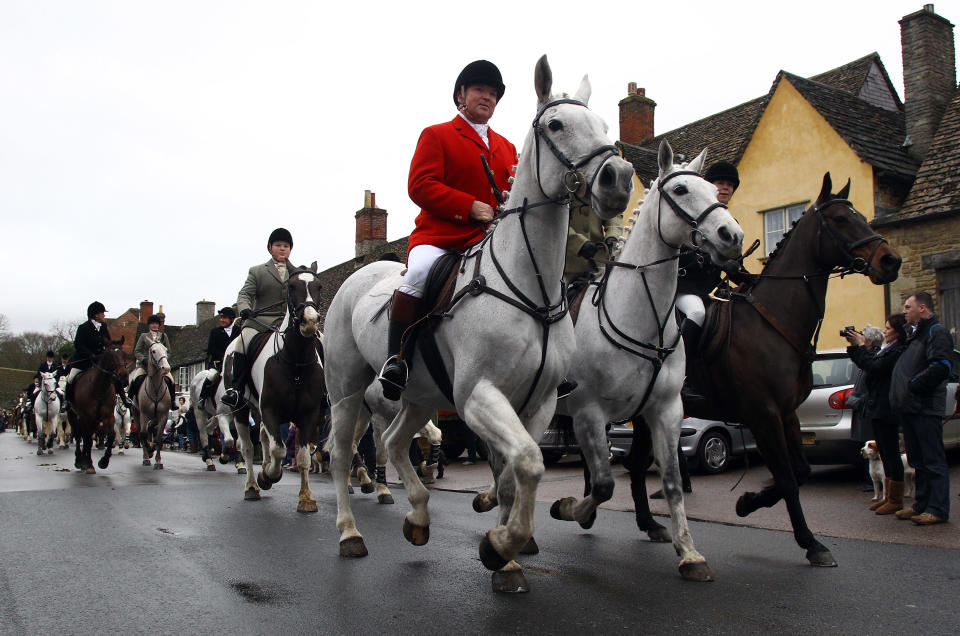 Participants Prepare For The Traditional Boxing Day Hunt