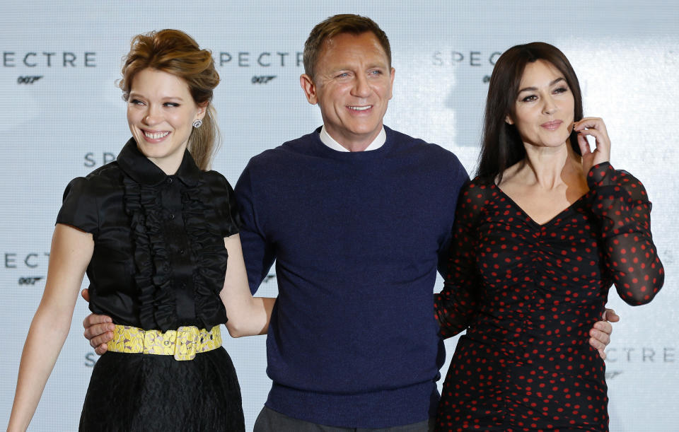 Daniel Craig findet, dass Schauspielerinnen wie Lea Seydoux und Monica Bellucci eine eigene Rolle zusteht (Bild: REUTERS/Stefan Wermuth)