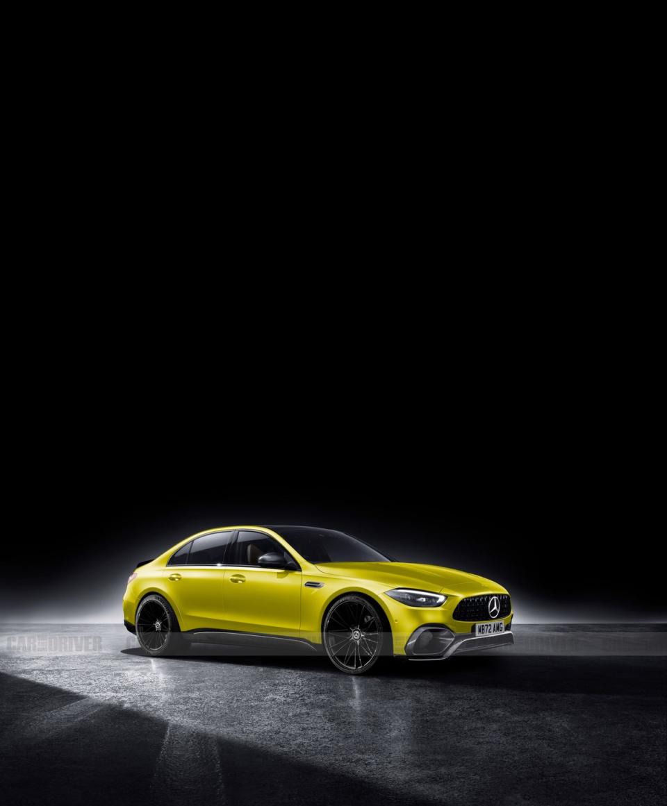 <p>The <a href="https://www.caranddriver.com/news/a39982727/2023-mercedes-amg-c63-preview/" rel="nofollow noopener" target="_blank" data-ylk="slk:top-dog AMG version;elm:context_link;itc:0;sec:content-canvas" class="link ">top-dog AMG version</a> of the latest Mercedes C-class won't have a V-8 engine anymore. That may sound blasphemous, but the powertrain that's replacing the old twin-turbo 4.0-liter V-8 is a hybridized turbocharged four-cylinder that's slated to produce at least 500 horsepower.</p><p><a class="link " href="https://www.caranddriver.com/mercedes-amg/c63" rel="nofollow noopener" target="_blank" data-ylk="slk:What We Know So Far;elm:context_link;itc:0;sec:content-canvas">What We Know So Far</a></p>