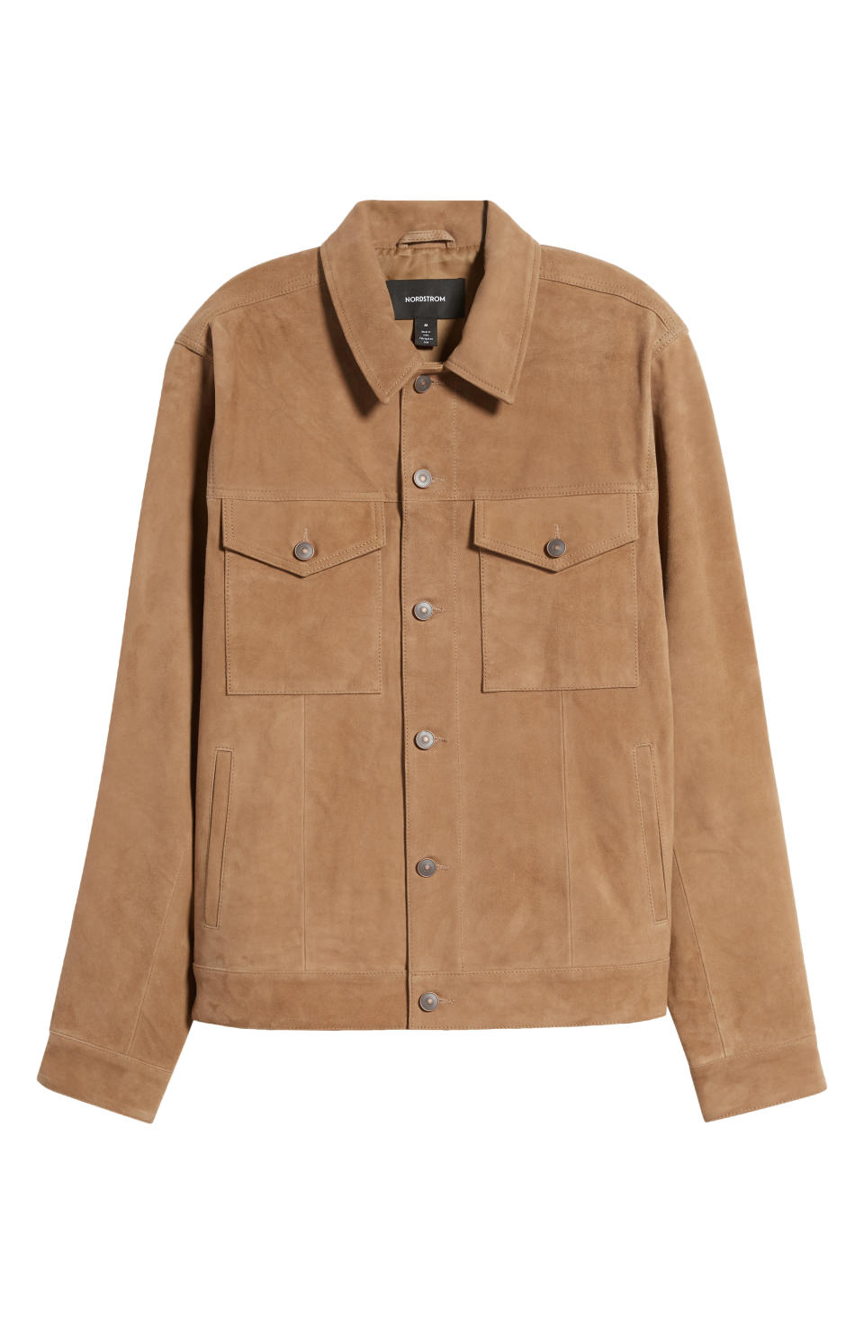 Nordstrom Lightweight Suede Trucker Jacket