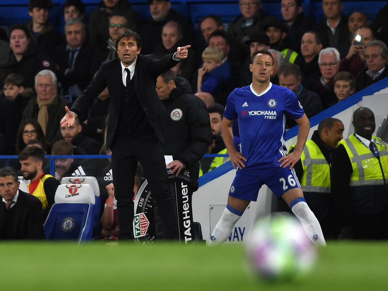 Antonio Conte often wishes he could take his frustrations out on the ball: Getty