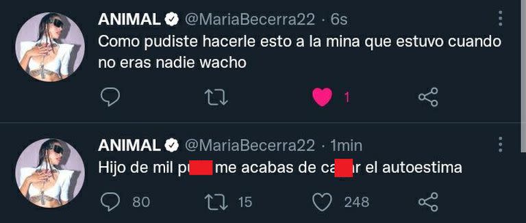 El duro mensaje de María Becerra