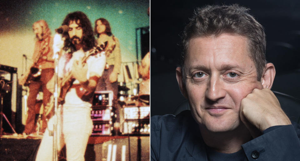 Composite image showing Frank Zappa (L) and director Alex Winter (R) (Altitude)