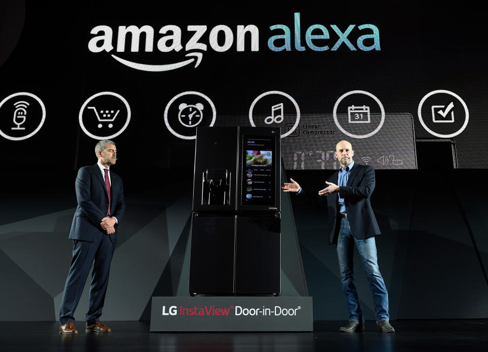 amazon alexa lg refrigerator smart fridge