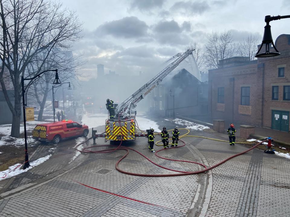 Most of the fire damage to a building on Carleton Street was sustained at the back of the building and in its attic, according to Assistant Deputy Fire Chief David McKinley.