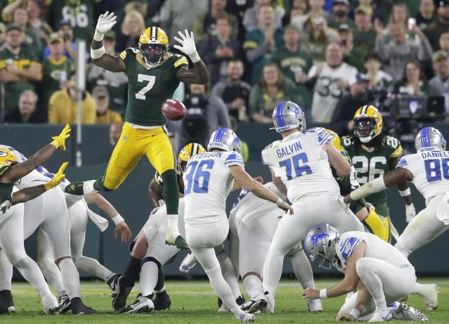 NFL fans jump all over Packers' Quay Walker after penalty leads to Lions'  clinching TD