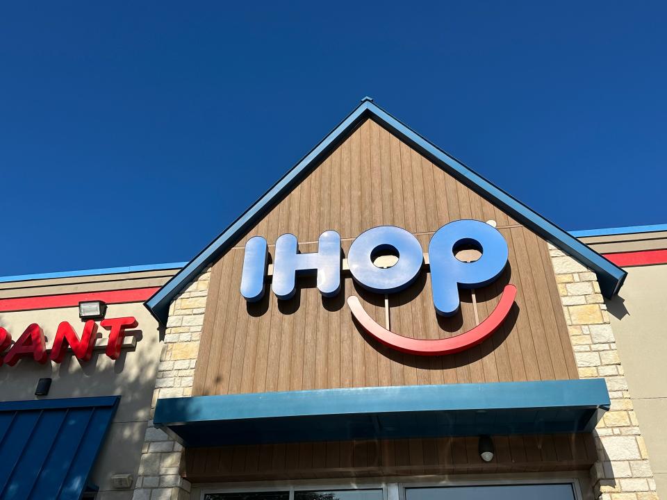 IHOP sign on side of ihop building