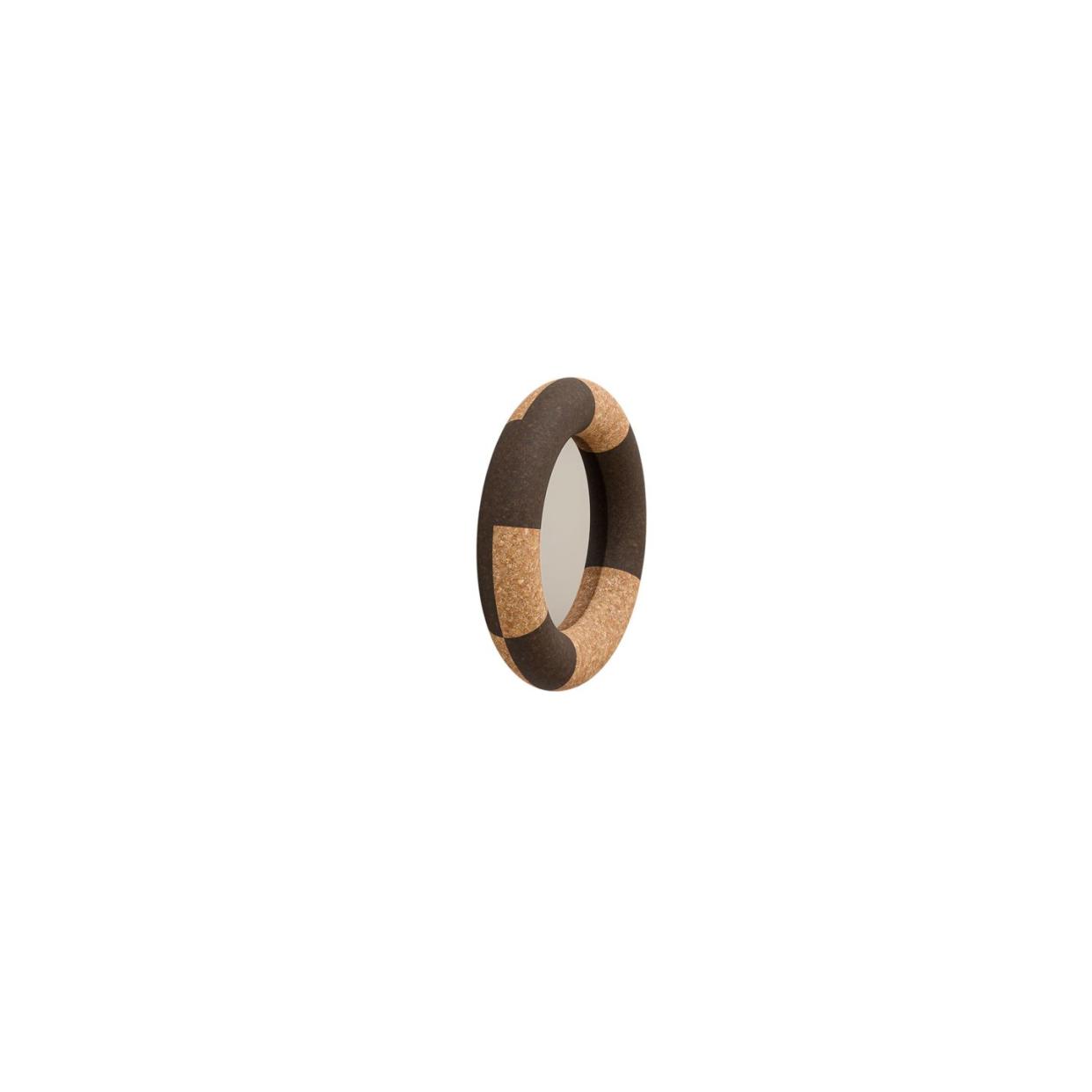 brown cork ring mirror