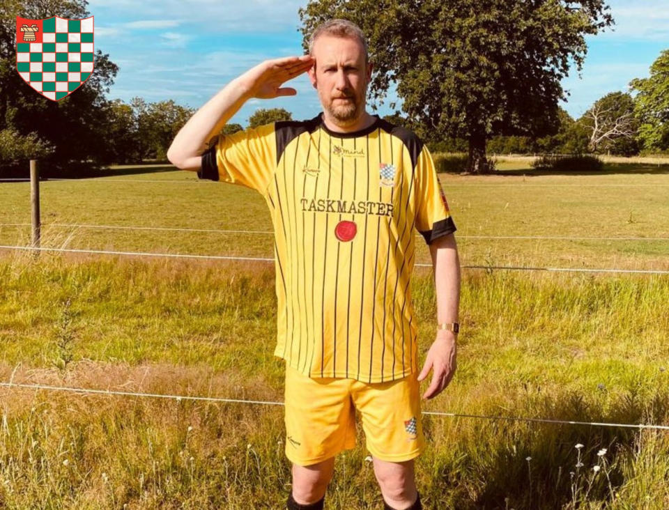 Alex Horne's Channel 4 hit show adorns the front of Chesham United's shirts