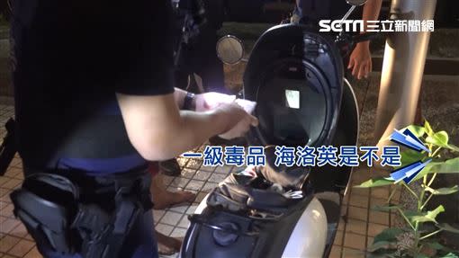 警方搜查到嫌犯車內藏有一級毒品海洛因及安非他命。