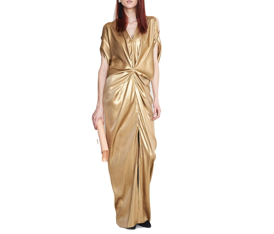 Zero + Maria Cornejo Cleo Foil Long Miu Dress