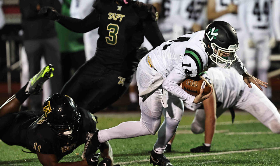 Braden BoBo returns at QB for McNicholas.