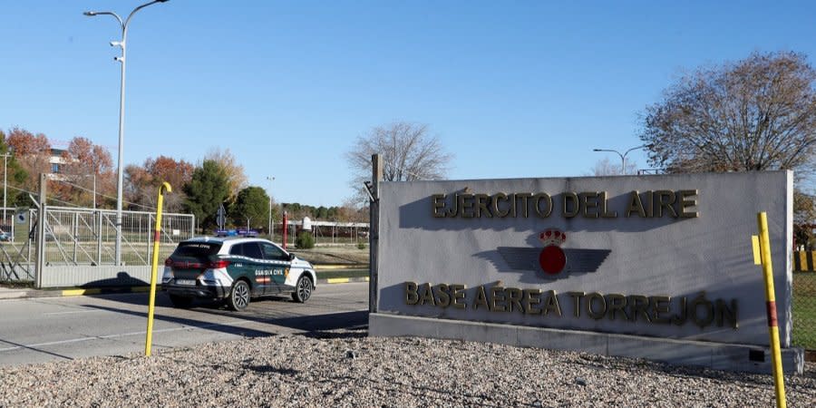 The air force base in Torrejon de Ardoz near Madrid, where the envelope with explosives was sent