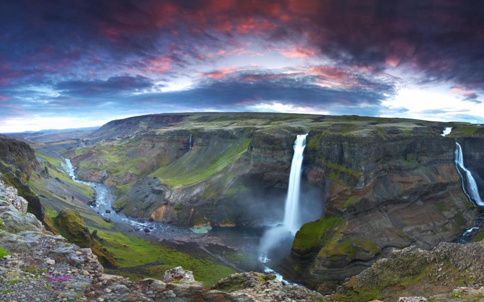 Háifoss waterfall in Iceland - Getty