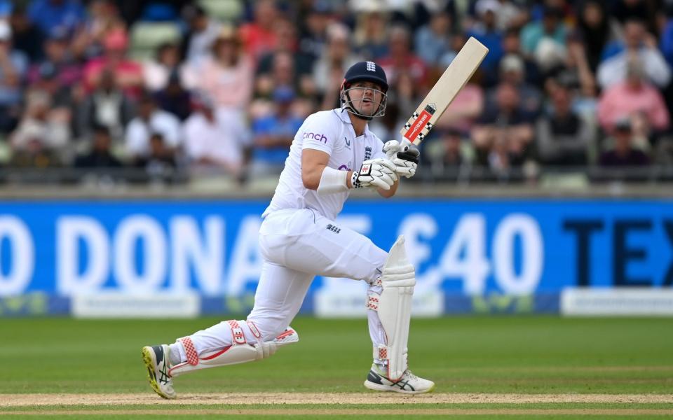 Alex Lees blasted a quickfire fifty in England's Edgbaston chase - GETTY IMAGES