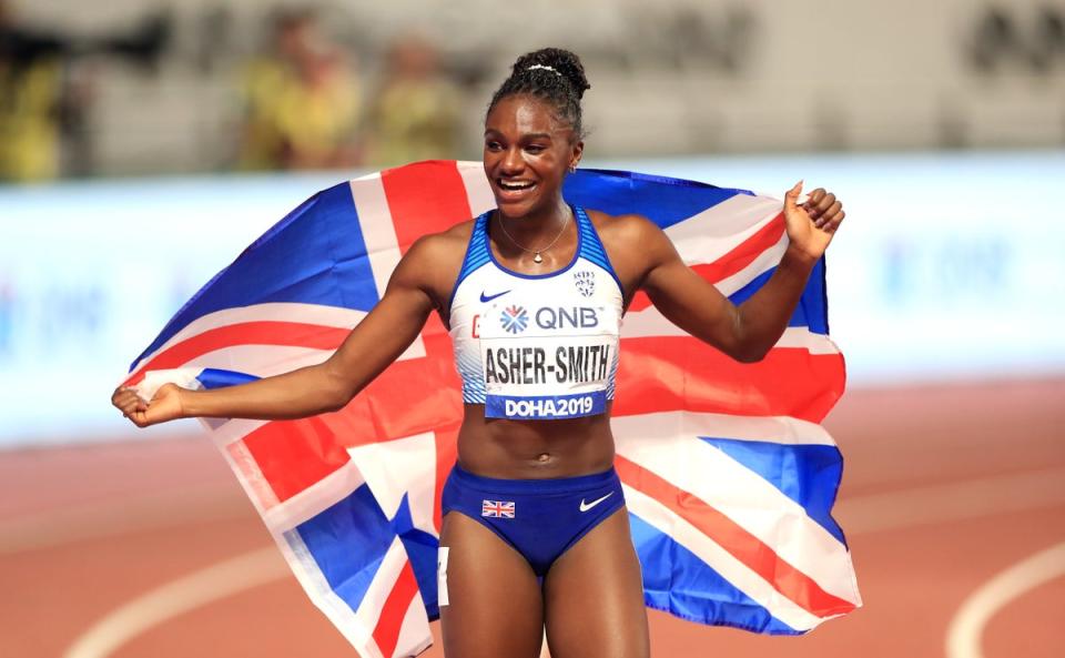 Great Britain’s Dina Asher-Smith won the 200m in Doha (Mike Egerton/PA) (PA Archive)