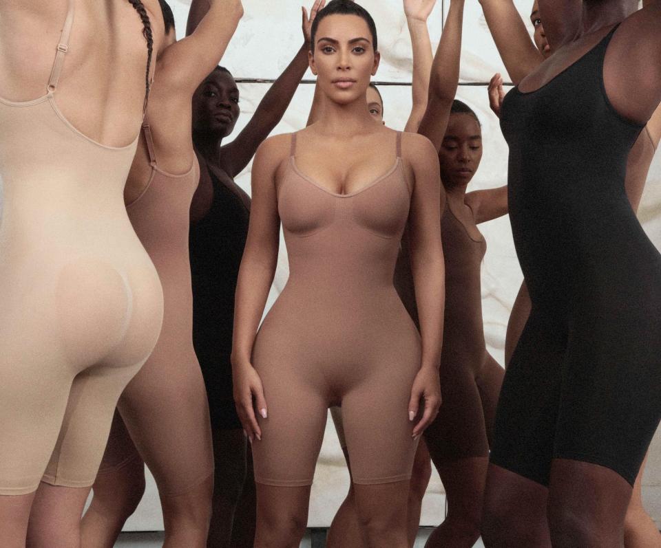 Kim Kardashian West wearing SKIMS