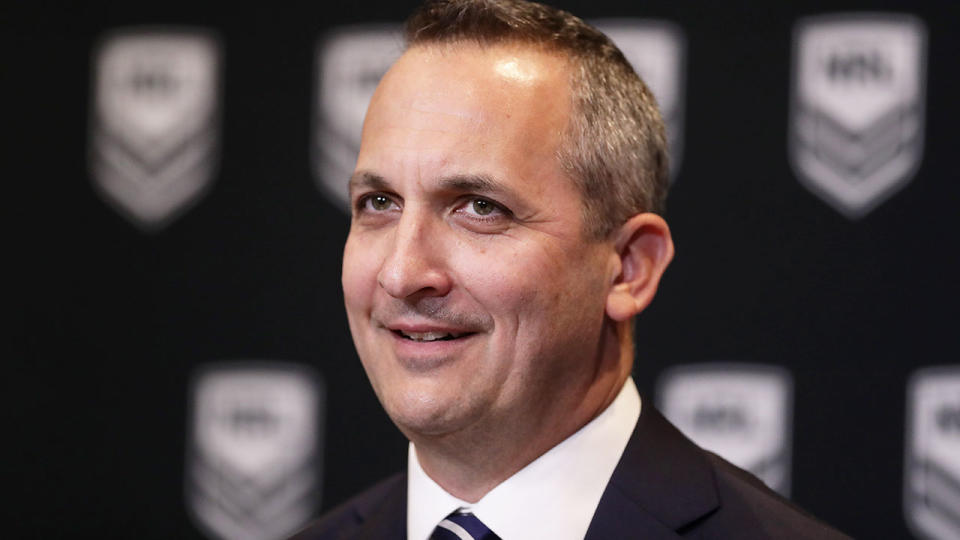 Pictured here, newly appointed NRL CEO Andrew Abdo.