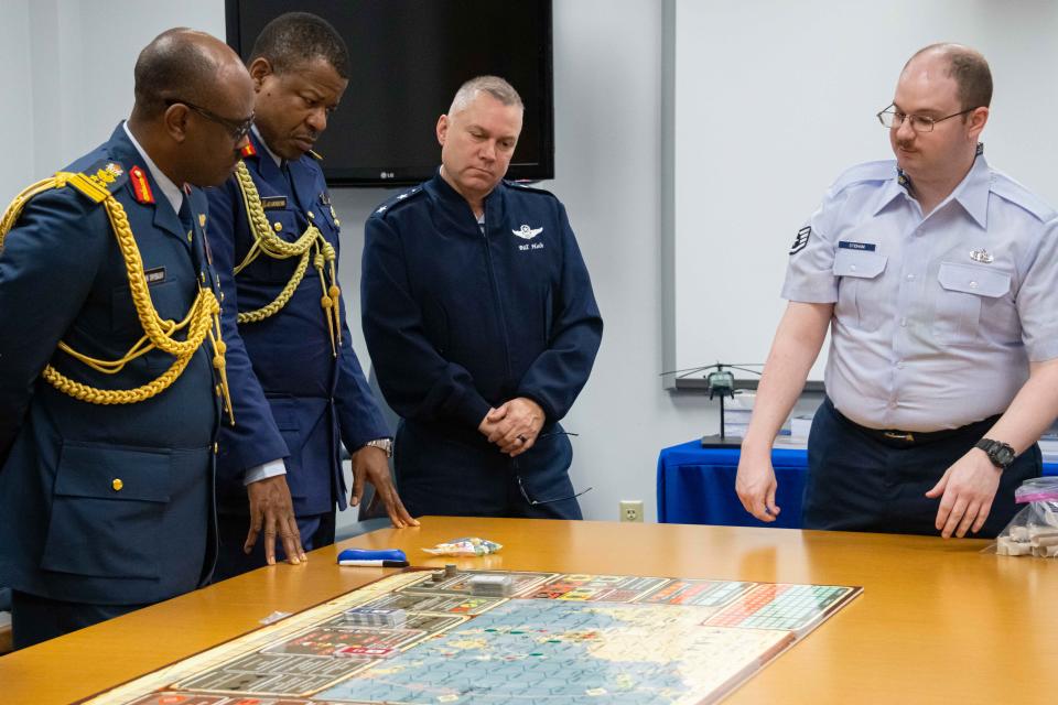 The Federal Republic of Nigeria Air Force Delegation vIsits Maxwell AFB on February 10, 2023 to converse and tour Maxwell's grounds.