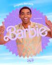 <p>Kingsley Ben-Adir, also Ken, gives two thumbs up to the <em>Barbie</em> movie in his poster. </p>