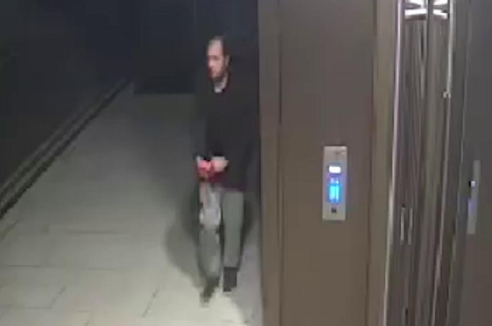 CCTV issued by the Metropolitan Police of a man detectives want to speak to in connection with the murder of Sabina Nessa (Metropolitan Police/PA) (PA Wire)