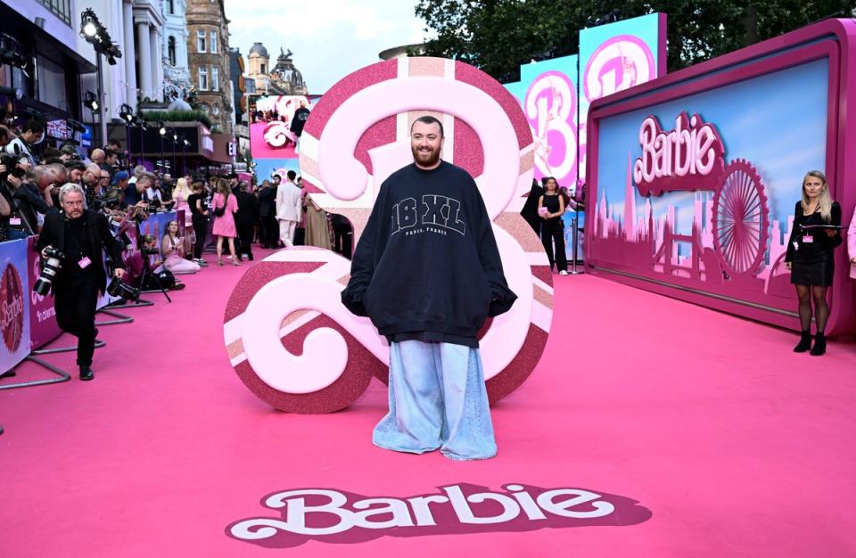 Smith’s look on the red carpet (Gareth Cattermole/Getty Images)