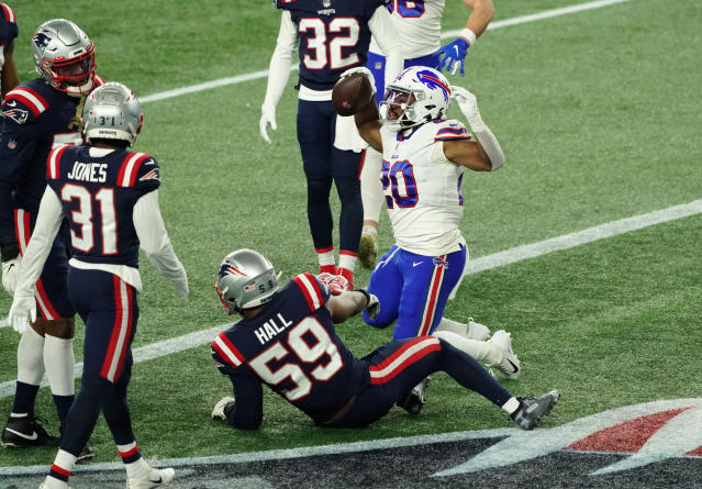 Bills Running Back Zack Moss Runs For Pair Of Touchdowns In Win Over  Patriots