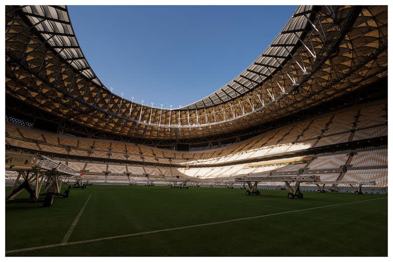 El estadio Lusail, donde este domingo se disputará la final de la Copa del Mundo entre la Argentina y Francia