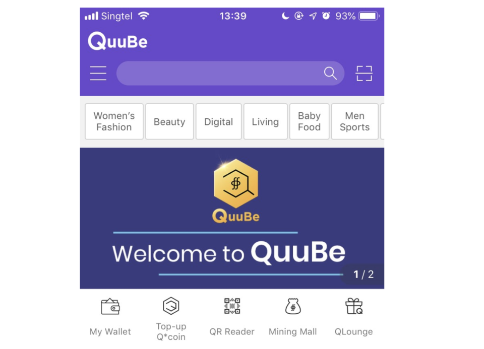 Qoo10 launched QuuBe, an online marketplace built on blockchain. (Source: Qoo10)