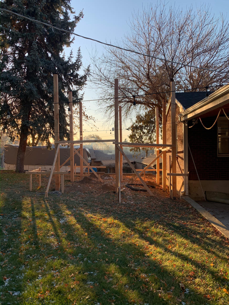 At Bennion's home, the renovation grew to include a back porch.  (Aubry Bennion)