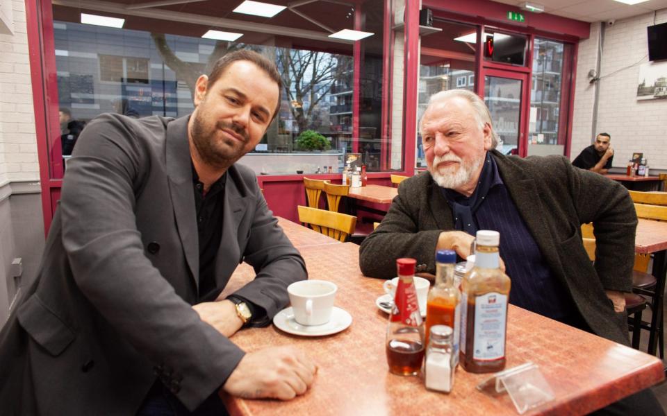 Danny Dyer (with Kenneth Cranham) in his new programme about Harold Pinter - Andrew Muggleton