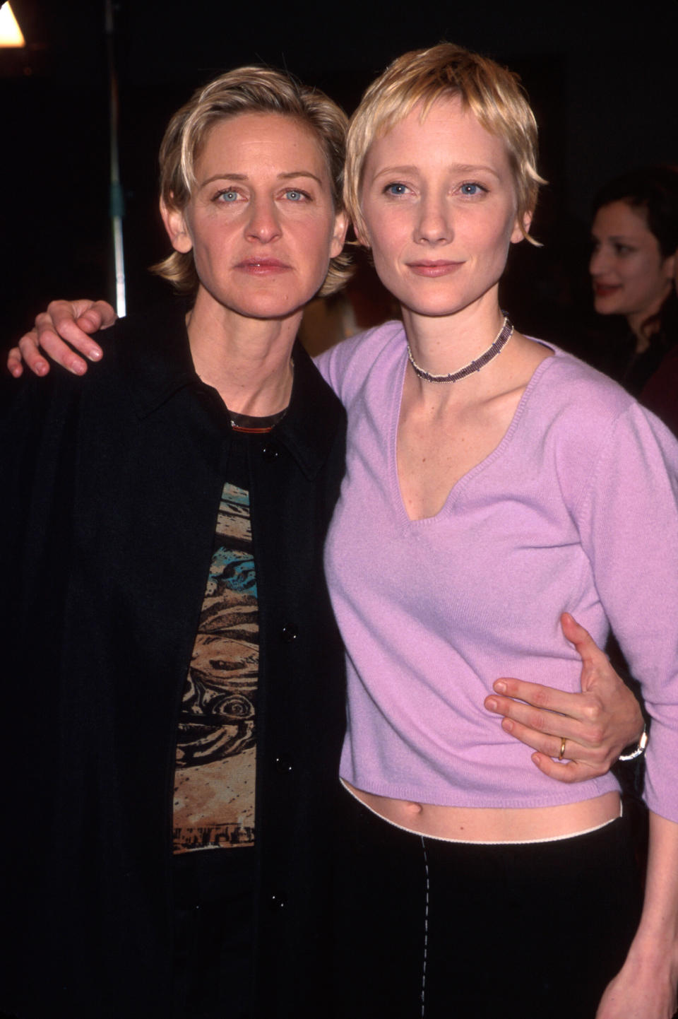 Actresses Ellen DeGeneres and Anne Heche.