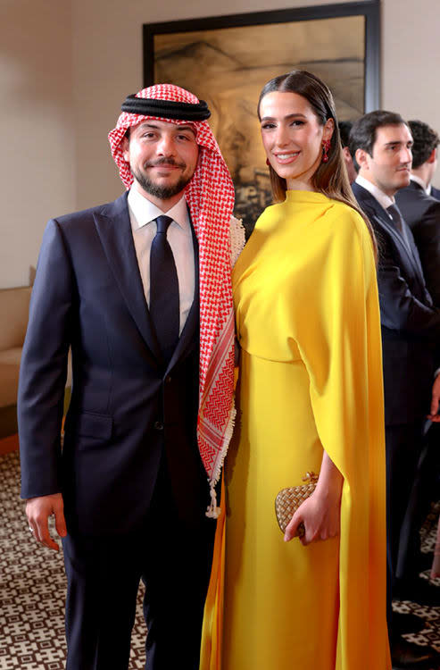 El príncipe Hussein y su prometida