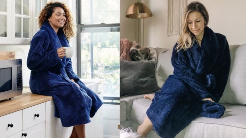 You'll never want to take off this comforting robe that keeps you warm and stress-free.
