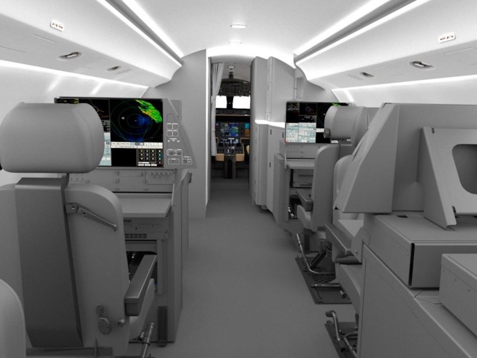 Bombardier Defense interior mockup.