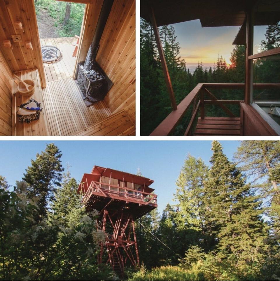 Crystal Peak Lookout in Fernwood, Idaho.