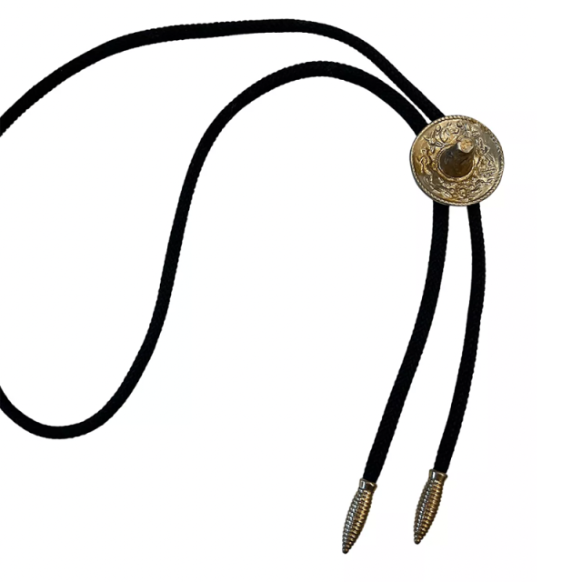 Prada Saffiano leather bolo tie 10/10 New.