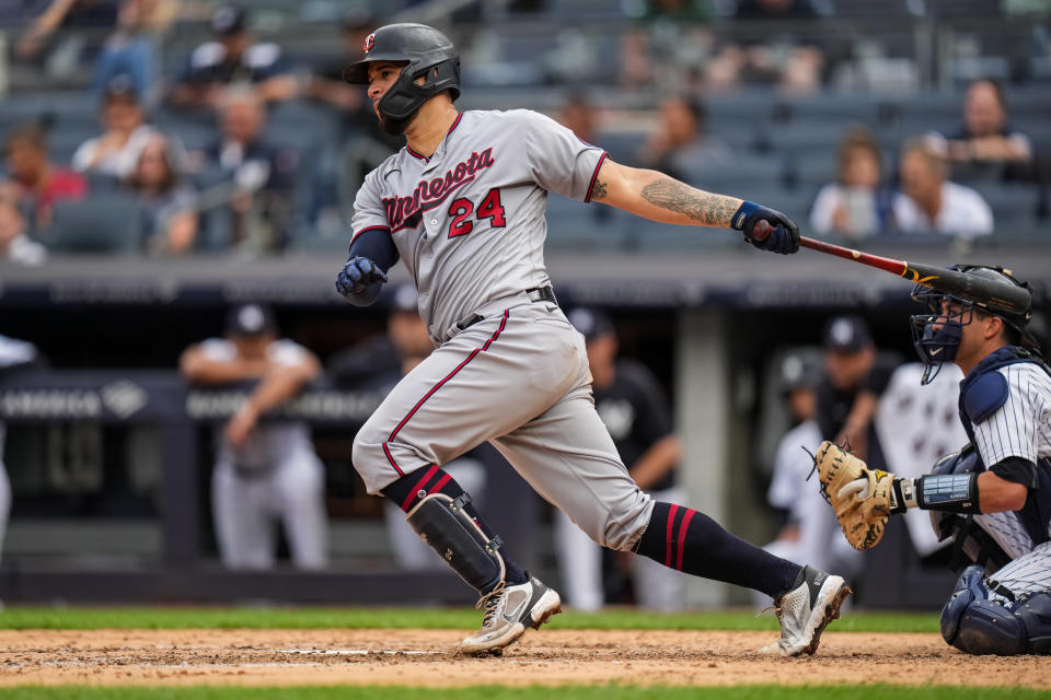 Gary Sánchez。（Photo by Brace Hemmelgarn/Minnesota Twins/Getty Images）