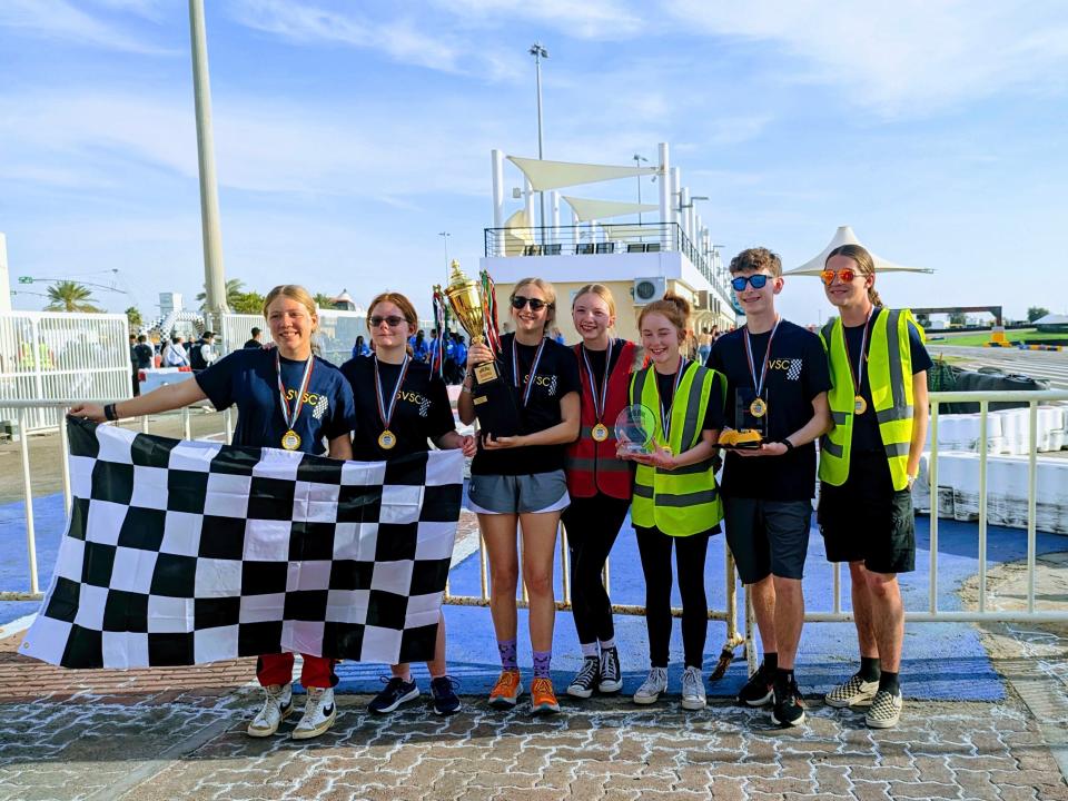 Shenandoah Valley Short Circuits, a team made up of several Stuarts Draft High School students, recently won an international electric vehicle competition.