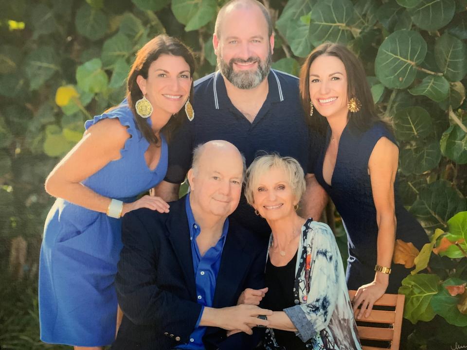 Honored Hero Tom Segura Sr., seated, with his wife Charo, and children Maria, left, Tom Jr. and Jane.