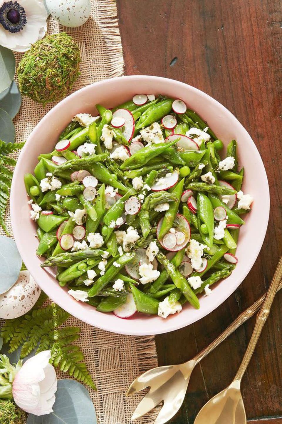 47) Asparagus, Snap Pea, and Radish Salad